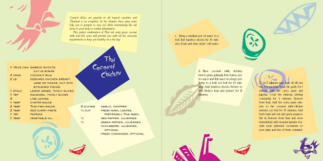 Sample spread from The Bamboo Cooks!