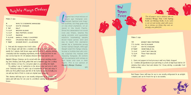 Sample spread from The Bamboo Cooks!