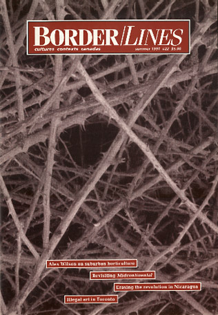 Sample cover from Border/Lines magazine