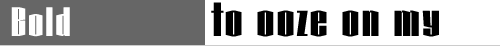 sample text setting of Kubrick Bold