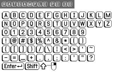 sample showing of Ratsample PC 3D