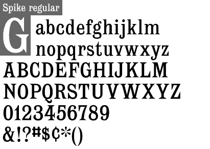 sample showing of Spike regular
