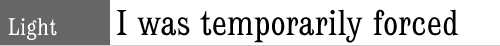 sample text setting of Spike Light