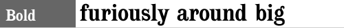 sample text setting of Spike Bold