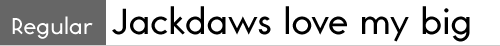 sample text setting of Toronto Subway Regular