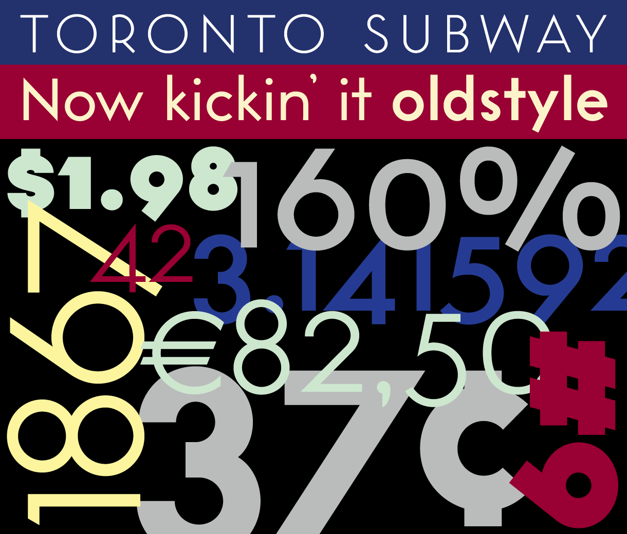 Toronto Subway Font Expansion